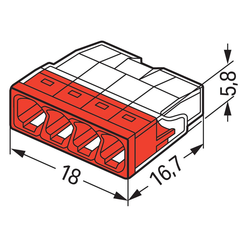 Wago COMPACT-Verbindungsdosenklemme 2273 2273-204, 4x0,5-2,5mm2, Polycarbonat, Transpar... WAGO-2273-204 4050821027867 (Abb. 19)