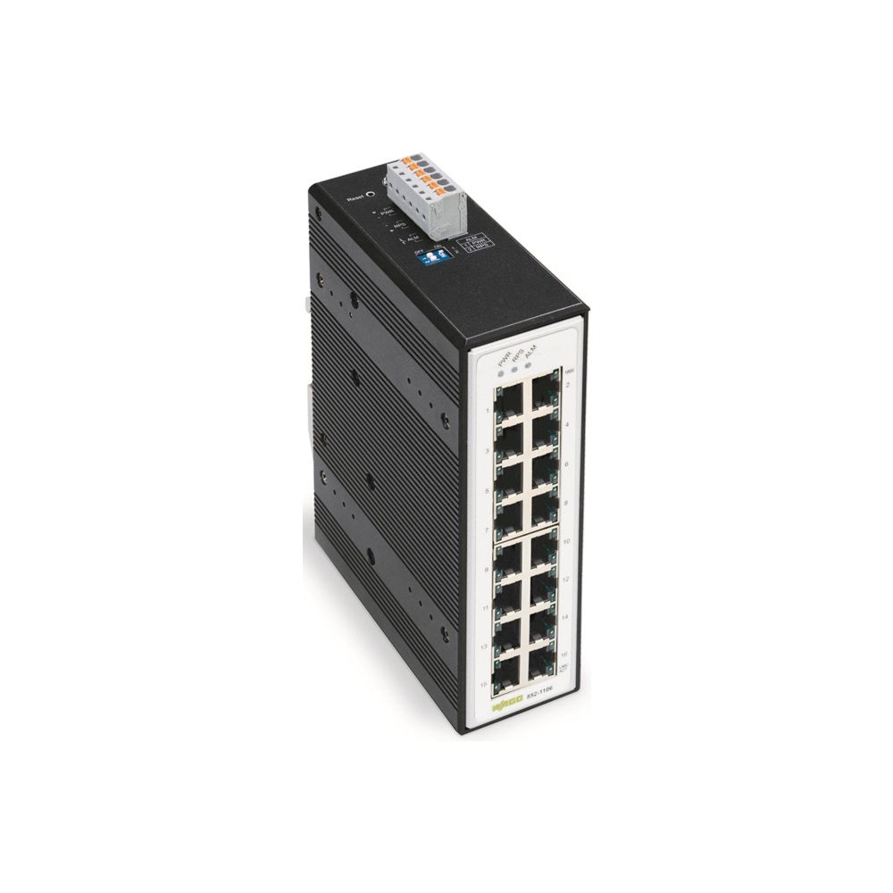 Wago Industrial-Switch 852-1106, 16 Ports 1000 Mbit/s, Aluminium, metallisch schwarz... WAGO-852-1106 4055143604659 (Abb. 2)