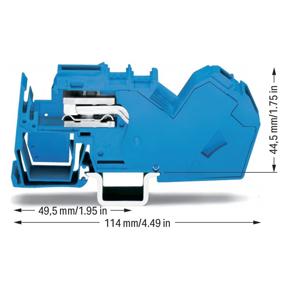 Wago 1-Leiter-N-Trennklemme TOPJOB classic 785-613, 400 V 125 A 16mm, Polyamid, Blau... WAGO-785-613 4045454601874 (Abb. 3)