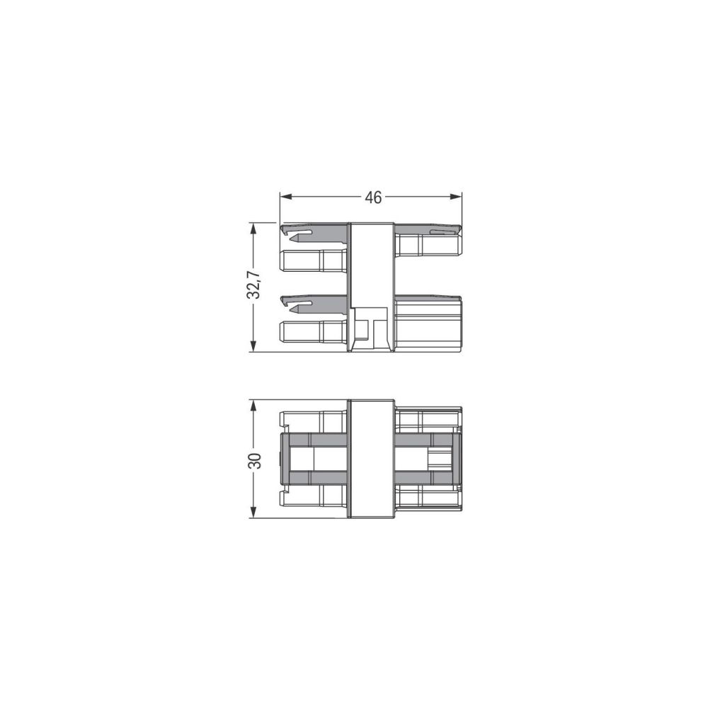 Wago H-Verteiler WINSTA MIDI 770-607, 3-polig 250V 25A, Polyamid, Schwarz... WAGO-770-607 4045454251352 (Abb. 3)
