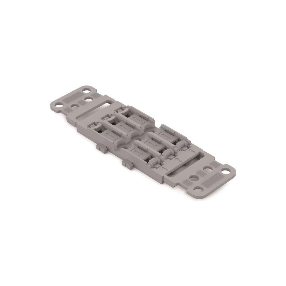 Wago Befestigungsadapter 221-2503, 3-fach, Schraubbefestigung, Polyamid, Grau... WAGO-221-2503 4066966119848 (Abb. 4)