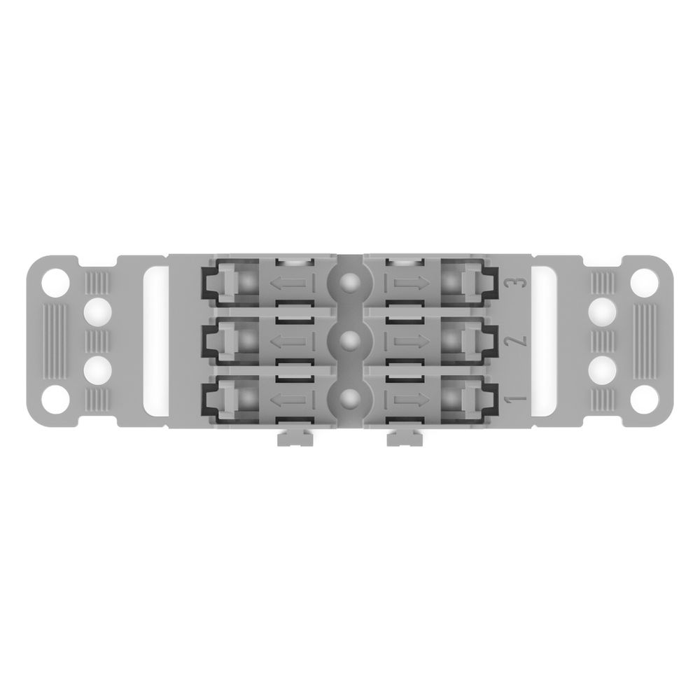 Wago Befestigungsadapter 221-2503, 3-fach, Schraubbefestigung, Polyamid, Grau... WAGO-221-2503 4066966119848 (Abb. 16)