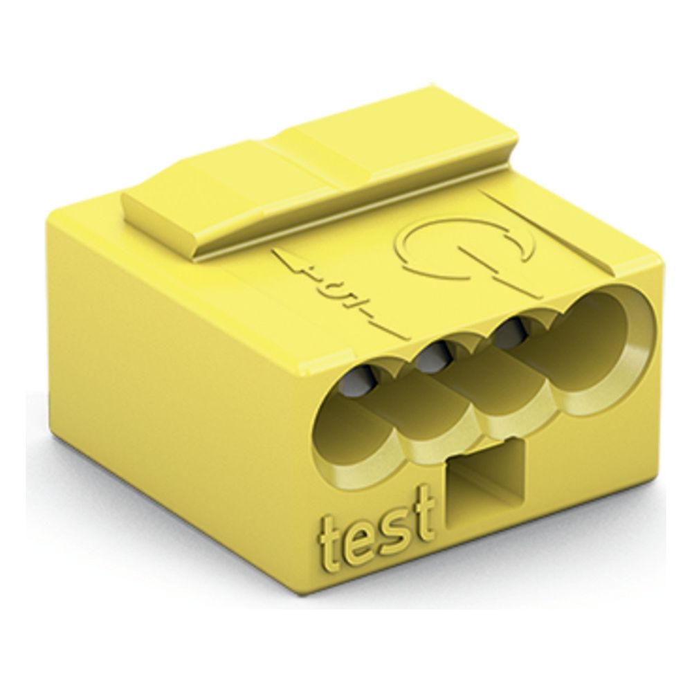 Wago Verbindungsdosenklemme 243 243-504, 0,6-0,8mm, 100V, 6A, Gelb... WAGO-243-504 4044918440813 (Abb. 7)