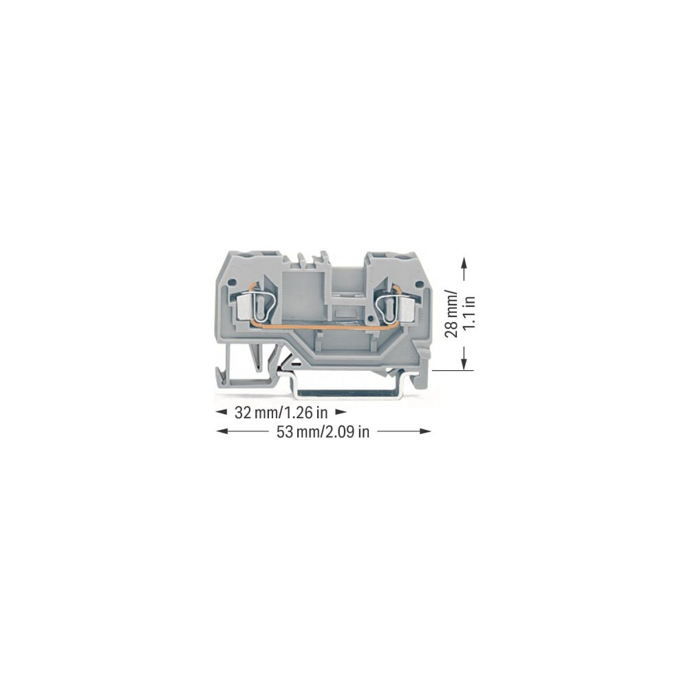 Wago 2-Leiter-Durchgangsklemme 280 280-901, 0,08-2,5mm2, Grau... WAGO-280-901 4044918391726 (Abb. 5)
