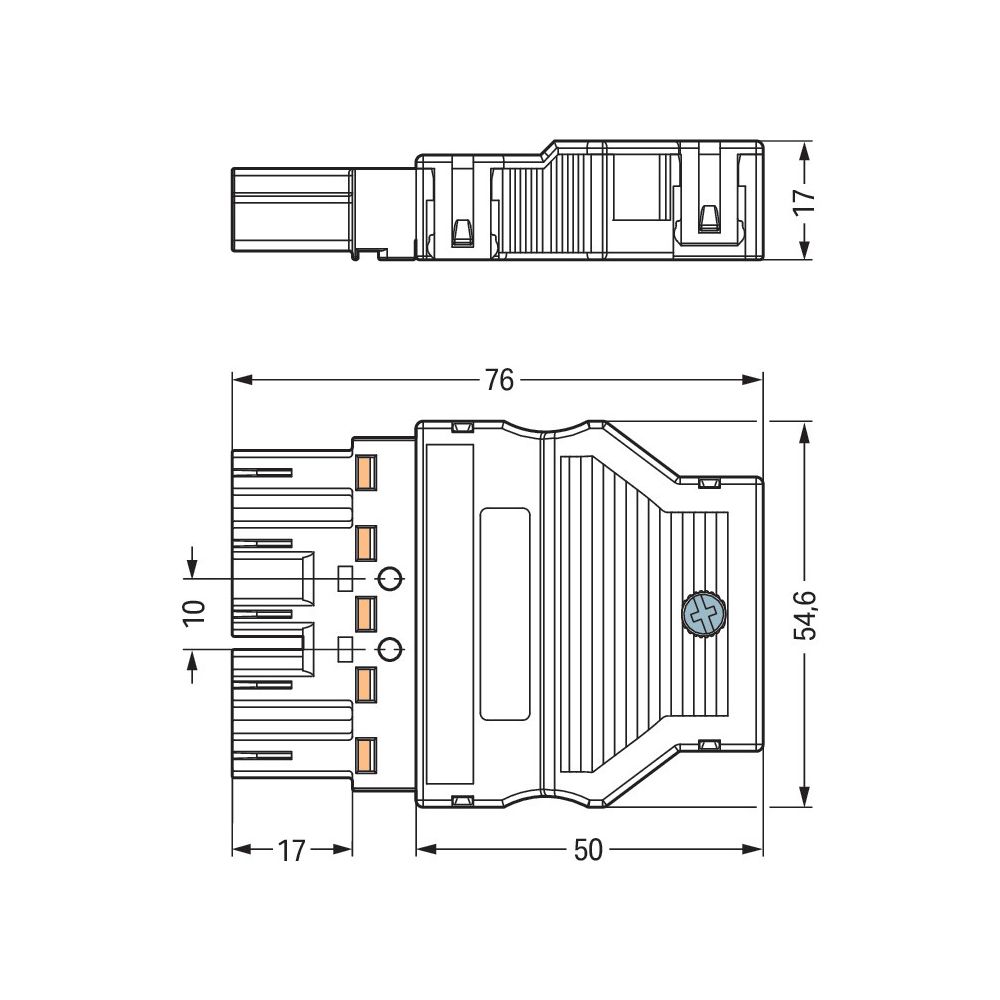 Wago Steckerteil WINSTA MIDI 770-115, 5-polig 400V 25A, Polyamid, Schwarz... WAGO-770-115 4044918254441 (Abb. 3)