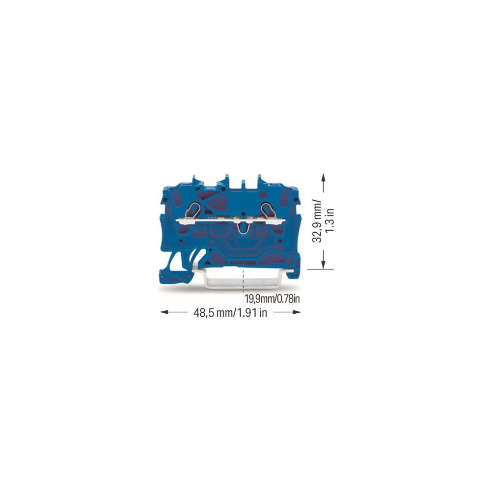 Wago 2-Leiter-Durchgangsklemme TOPJOB S 2001-1204, 800V, 18A, Blau... WAGO-2001-1204 4017332997294 (Abb. 6)
