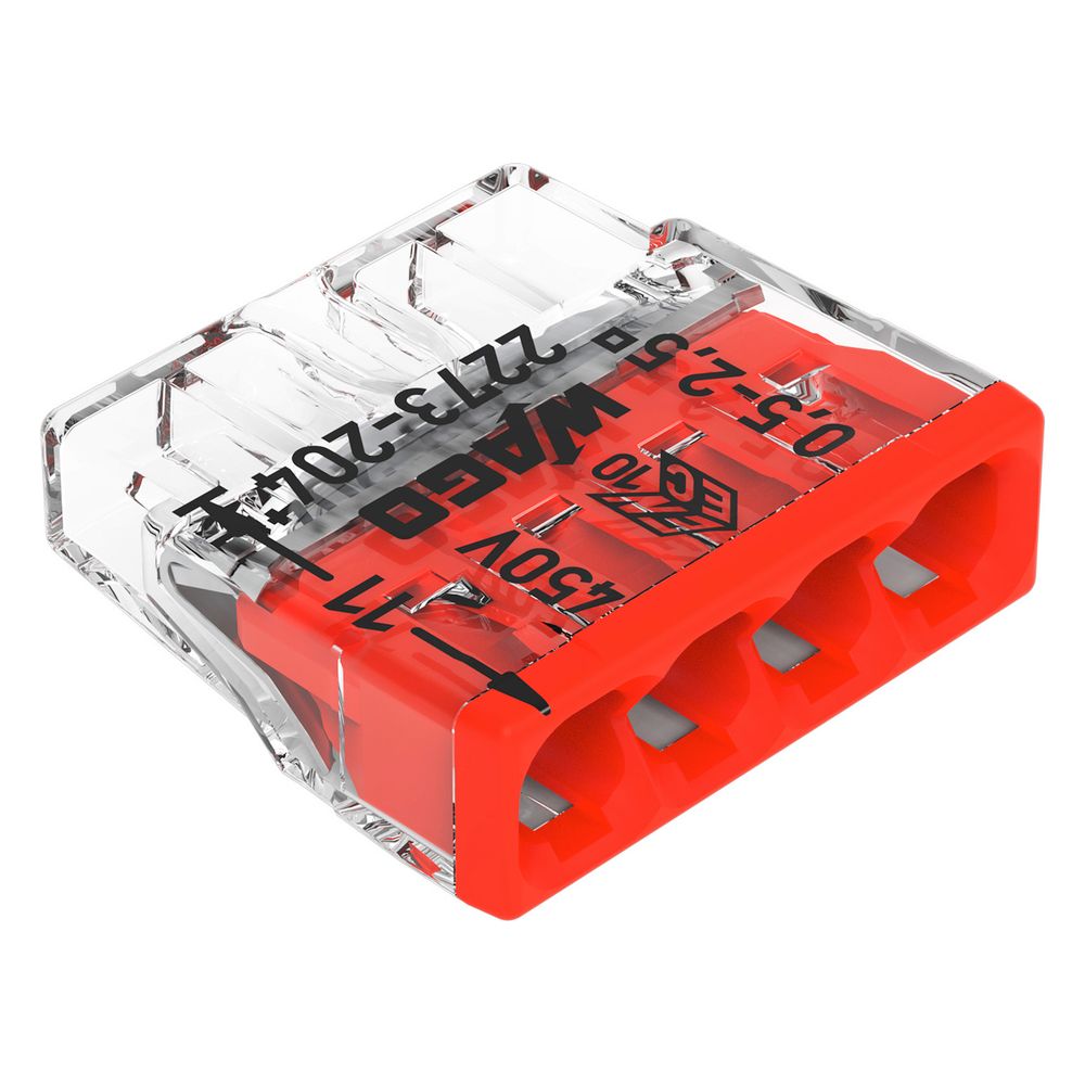 Wago COMPACT-Verbindungsdosenklemme 2273 2273-204, 4x0,5-2,5mm2, Polycarbonat, Transpar... WAGO-2273-204 4050821027867 (Abb. 20)