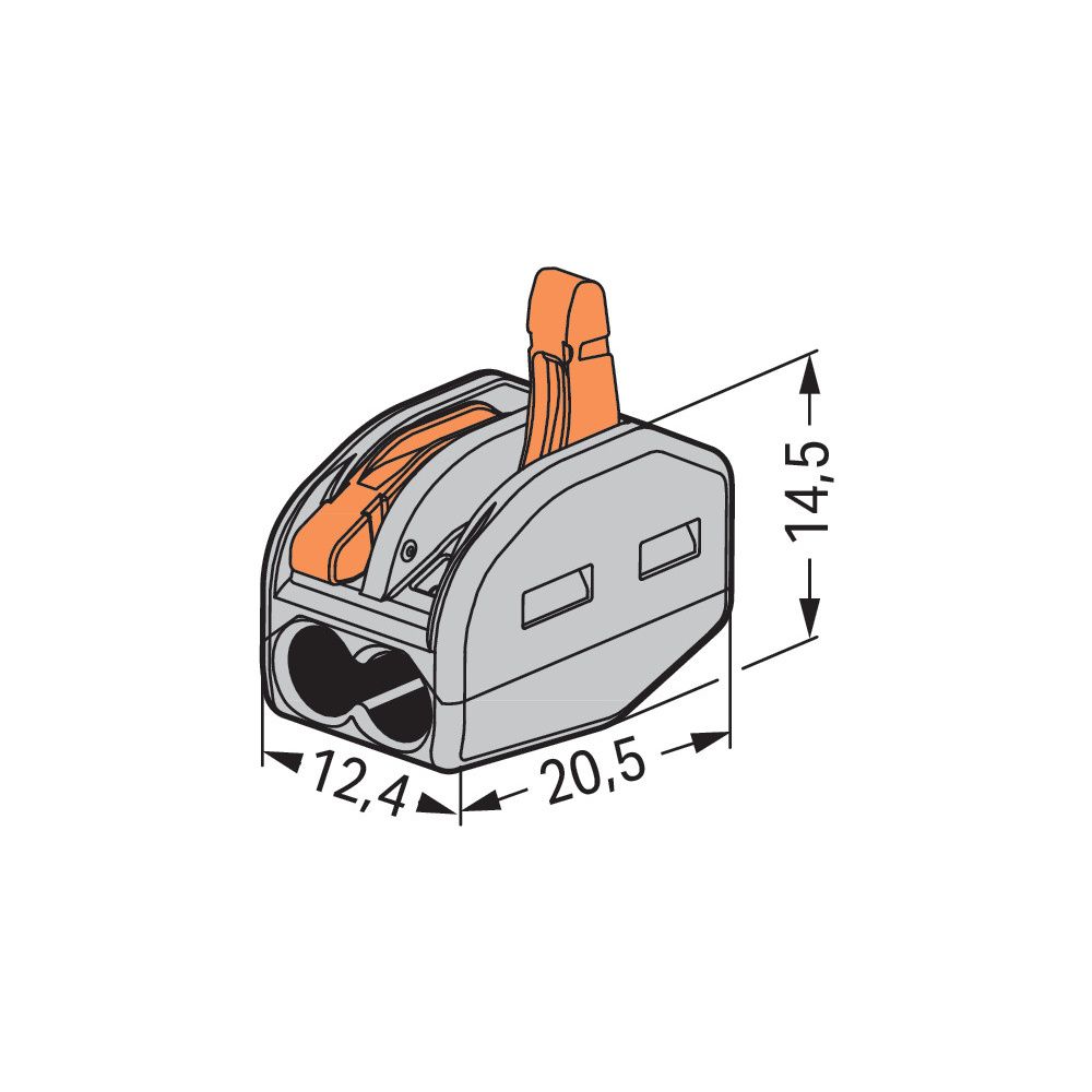 Wago Verbindungsklemme 222 222-412, 0,08-2,5mm2, Grau... WAGO-222-412 4050821346470 (Abb. 13)