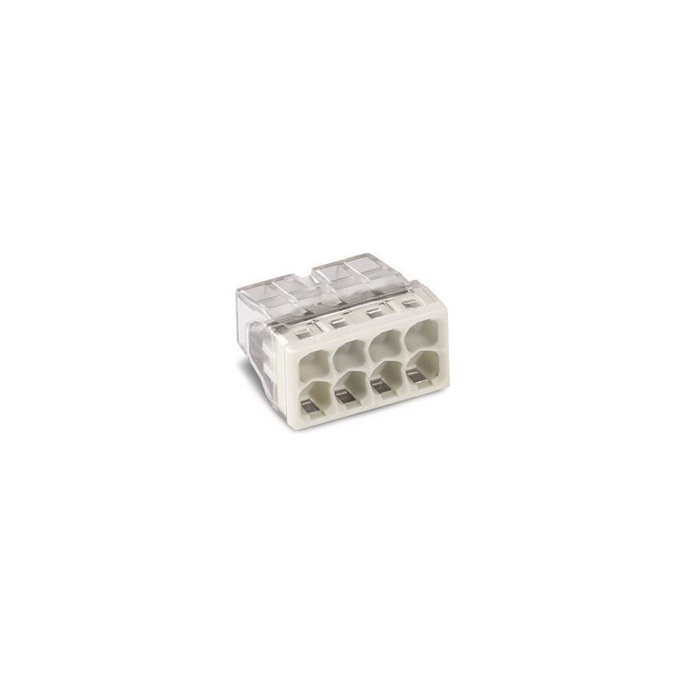 Wago Verbindungsdosenklemme 2273-208, 8-Leiter 0,5-2,5mm2, 450V 24A, Transparent/Grau... WAGO-2273-208 4050821027881 (Abb. 6)