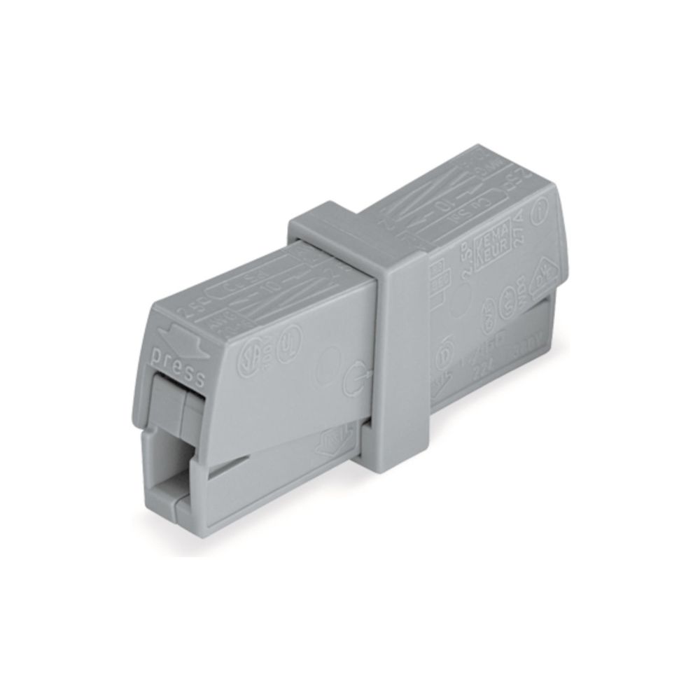 Wago Leuchtenklemme 224-201, 0,5-2,5mm2, 400V, 24A, Grau... WAGO-224-201 4044918818407 (Abb. 4)