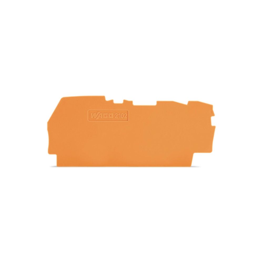 Wago Abschluss- und Zwischenplatte 2102-1392, 0,8mm, Polyamid, Orange... WAGO-2102-1392 4055143745376 (Abb. 2)