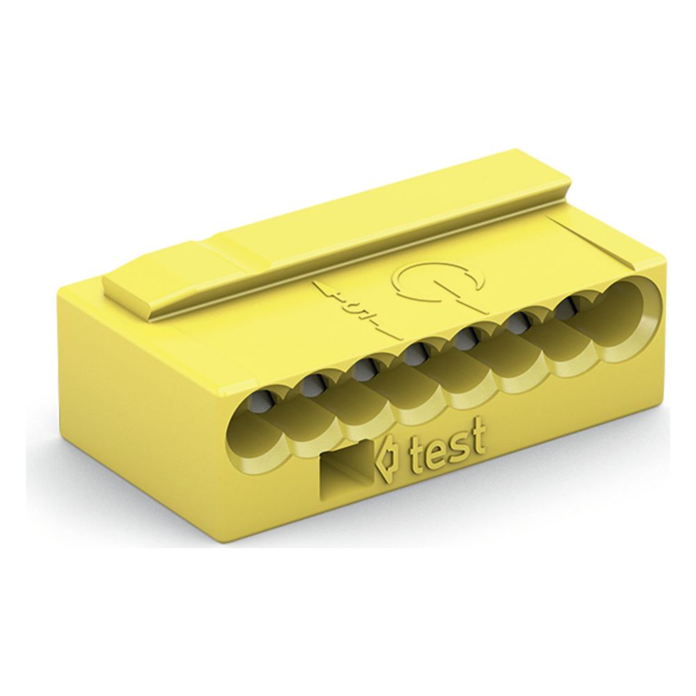 Wago Verbindungsdosenklemme 243 243-508, 8-Leiter 0,6-0,8mm, Gelb, 1 Stück... WAGO-243-508 4044918502726 (Abb. 10)