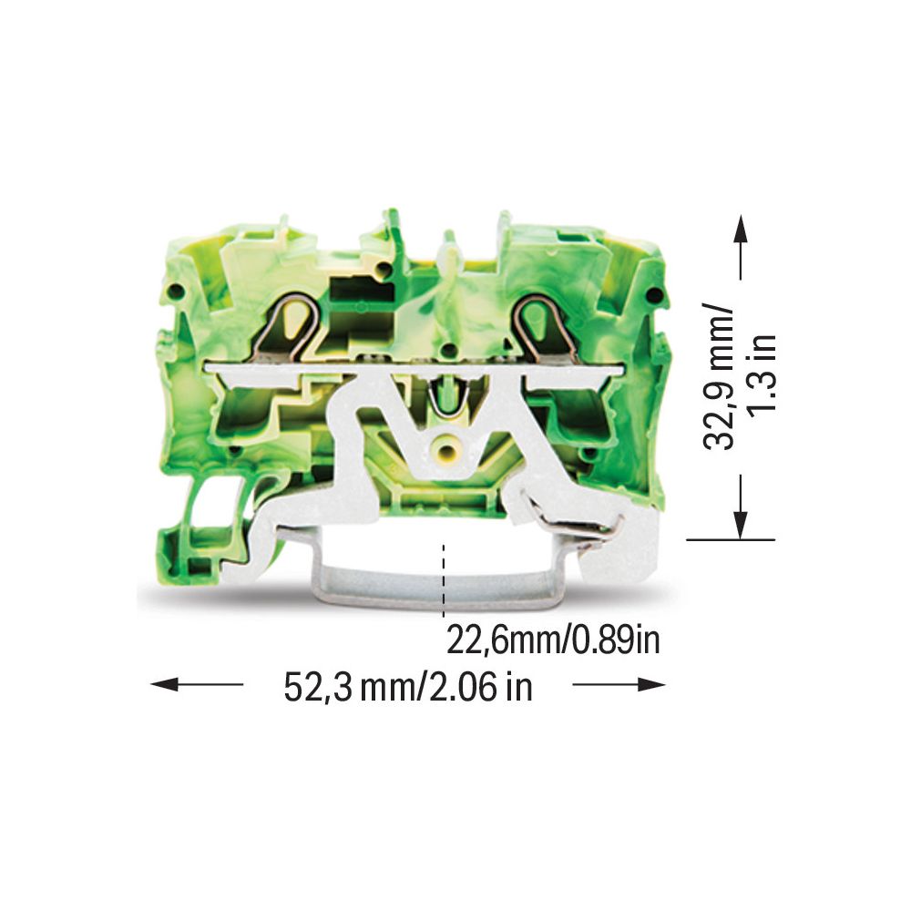 Wago 2-Leiter-Schutzleiterklemme TOPJOB S 2004-1207, 0,5-6mm2, Thermoplast, Grün/Gelb... WAGO-2004-1207 4017332071345 (Abb. 7)