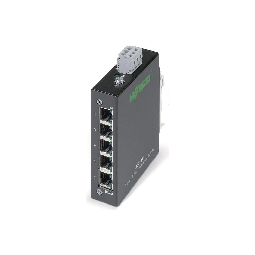 Wago Industrial-ECO-Switch 852-111, 5 Ports 100Base-TX, Stahlblech, schwarz... WAGO-852-111 4045454847593 (Abb. 6)