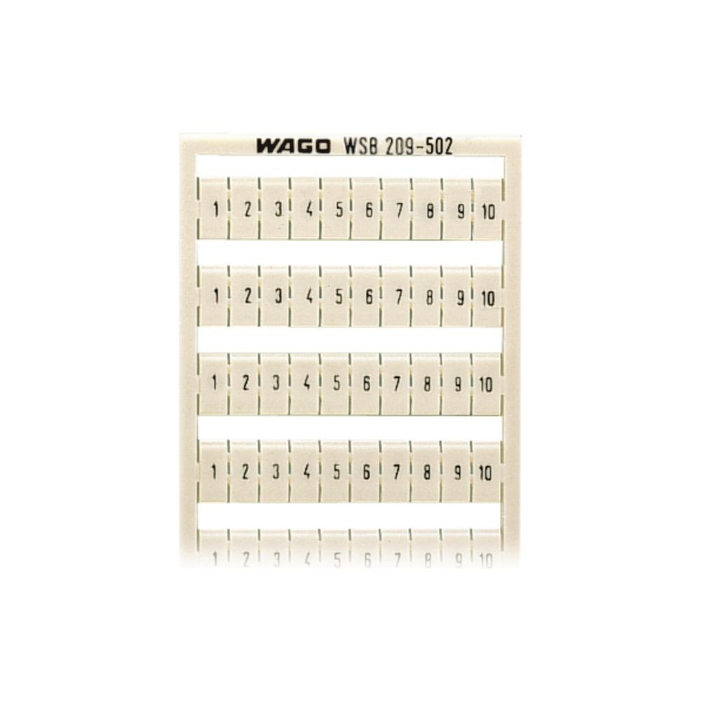 Wago WSB-Beschriftungskarte 209-502, 5mm Rastermaß, weiß... WAGO-209-502 4017332273008 (Abb. 2)