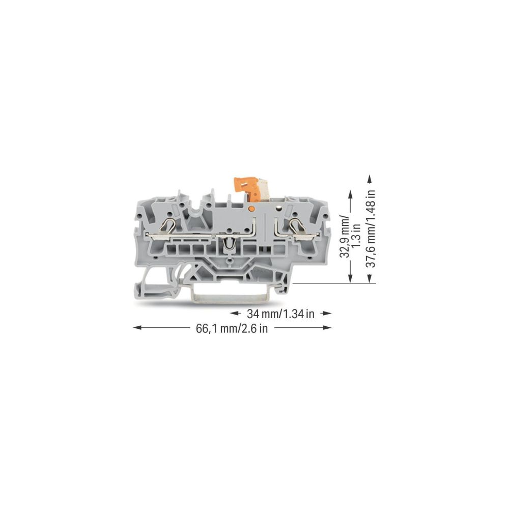 Wago Trennklemme TOPJOB S 2002-1671, 400V 16A, 0,25-4mm2, Grau... WAGO-2002-1671 4055143872713 (Abb. 5)