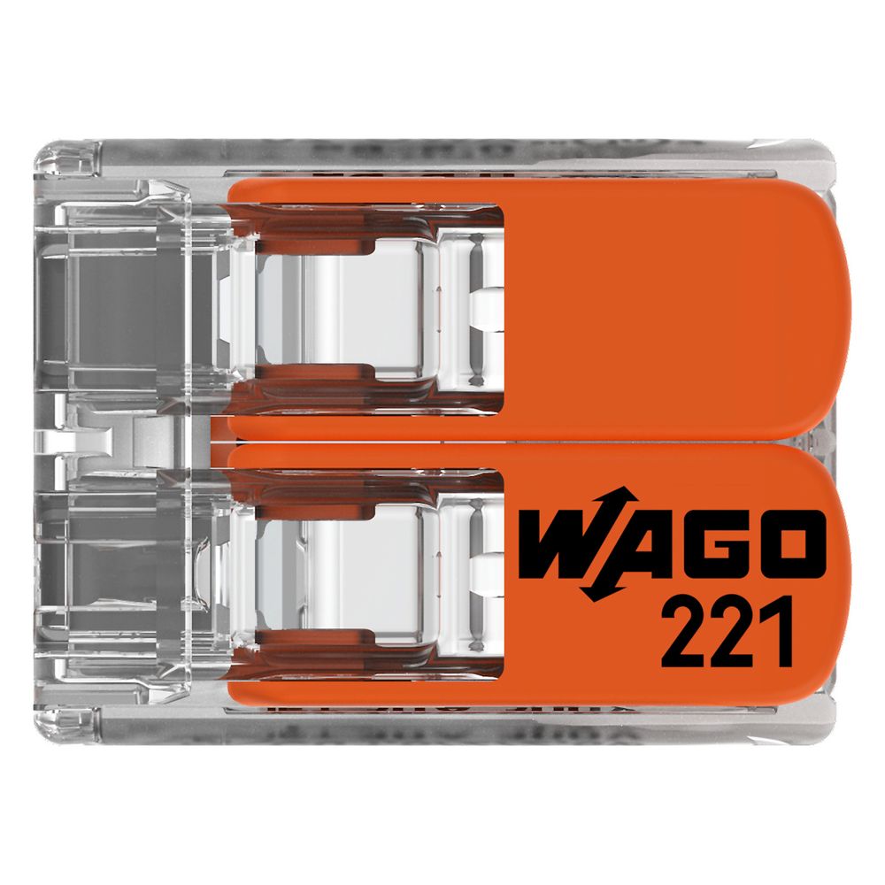 Wago Verbindungsklemme 221 221-612, 0,5-6mm2, Polycarbonat, Transparent/Orange... WAGO-221-612 4055143704168 (Abb. 12)