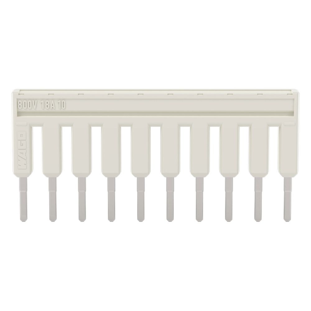 Wago Kammbrücker TOPJOB S 2001-410, 10-fach, 800 V, 18 A, 4,2mm Raster, Lichtgrau... WAGO-2001-410 4055143699440 (Abb. 3)