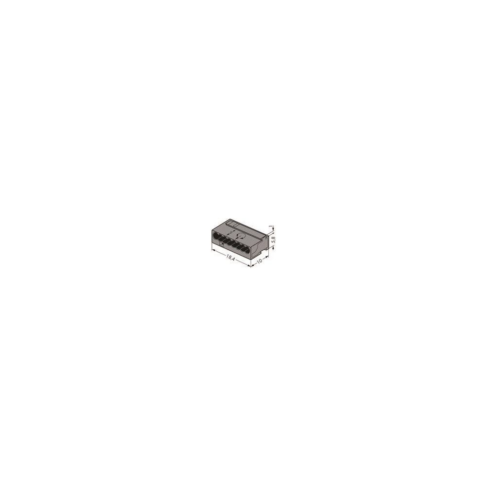 Wago MICRO-Verbindungsdosenklemme 243 243-208, 8-Leiter 0,6-0,8mm, Dunkelgrau... WAGO-243-208 4044918502634 (Abb. 11)