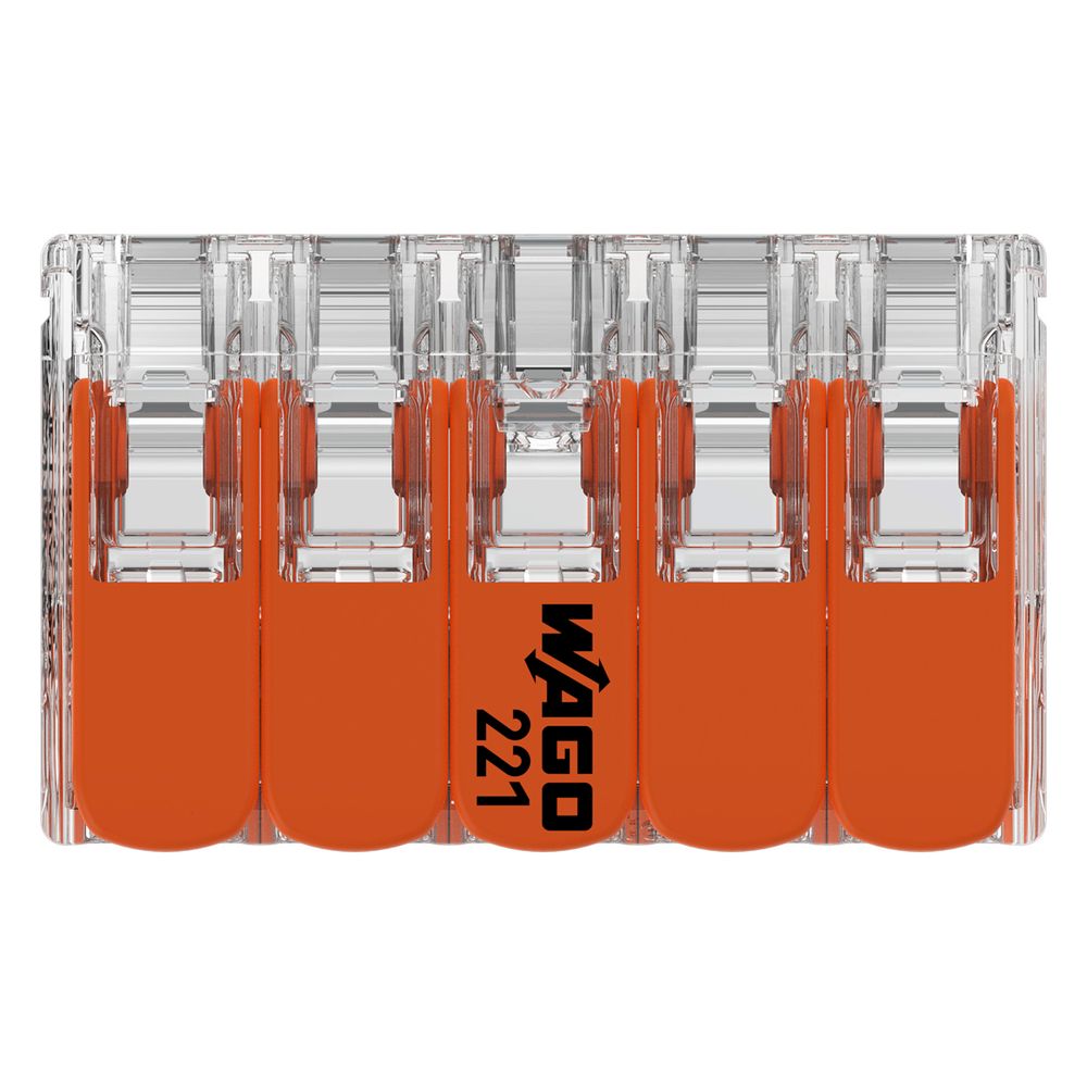Wago Verbindungsklemme 221 221-420, 10-Leiter 0,2-4mm2, Polycarbonat, Transparent... WAGO-221-420 4066966611663 (Abb. 18)
