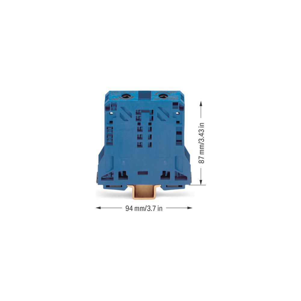 Wago 2-Leiter-Durchgangsklemme 285 285-154, 10-50mm2, Thermoplast, blau... WAGO-285-154 4045454507428 (Abb. 3)