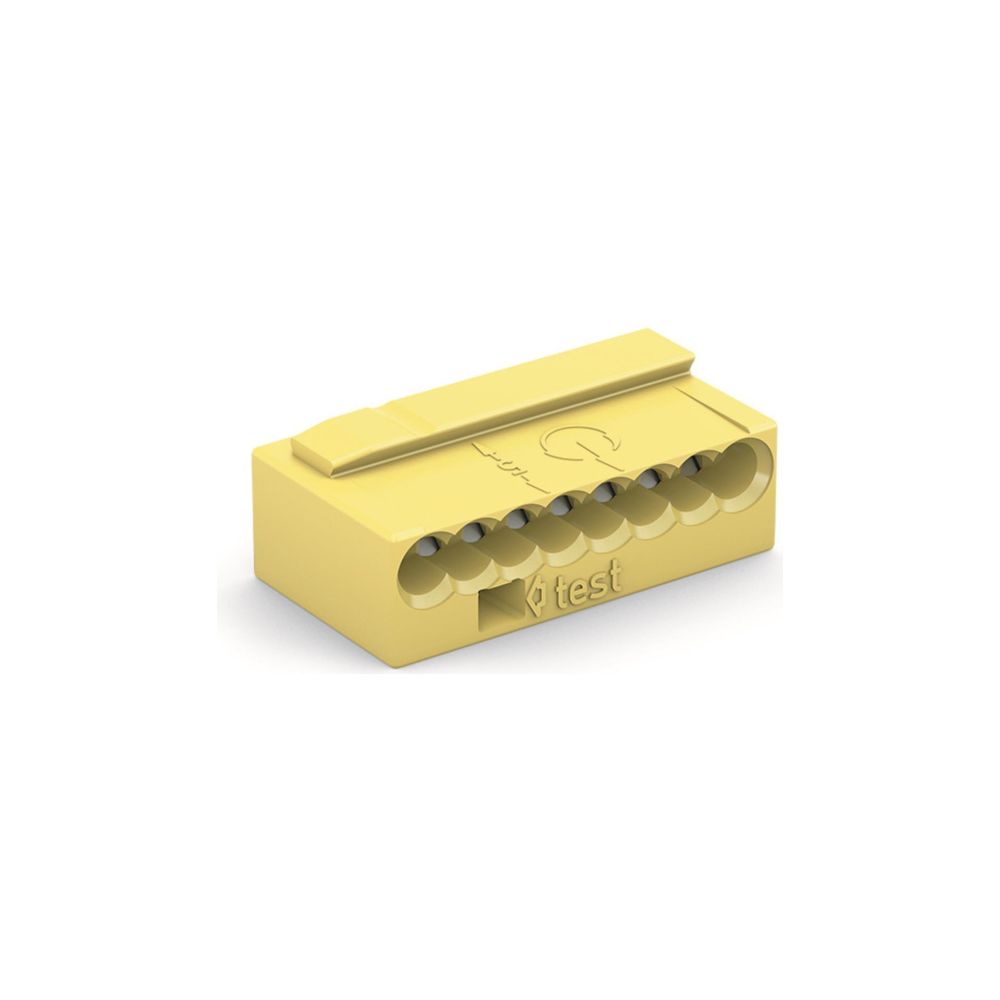 Wago Verbindungsdosenklemme 243 243-508, 8-Leiter 0,6-0,8mm, Gelb, 1 Stück... WAGO-243-508 4044918502726 (Abb. 6)