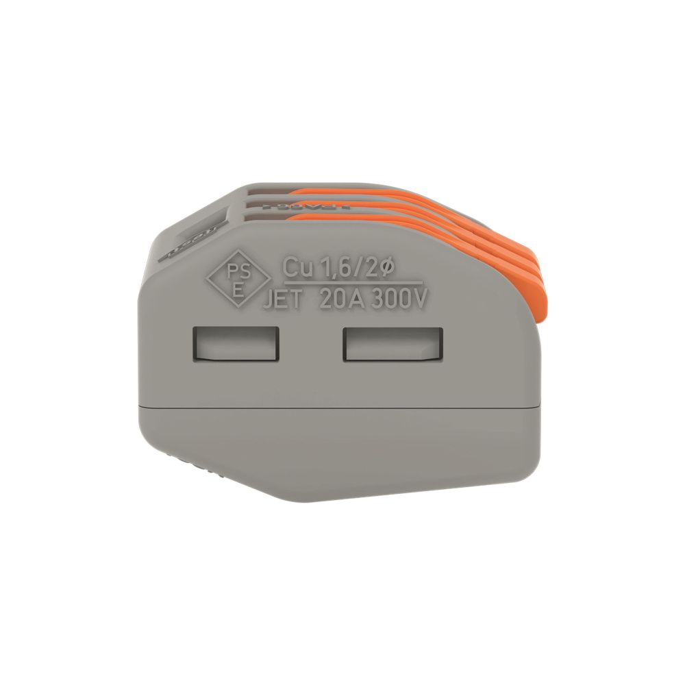 Wago Verbindungsklemme 222 222-413, 3-Leiter, 0,08-4mm2, 400V, 32A, Grau... WAGO-222-413 4017332955676 (Abb. 5)