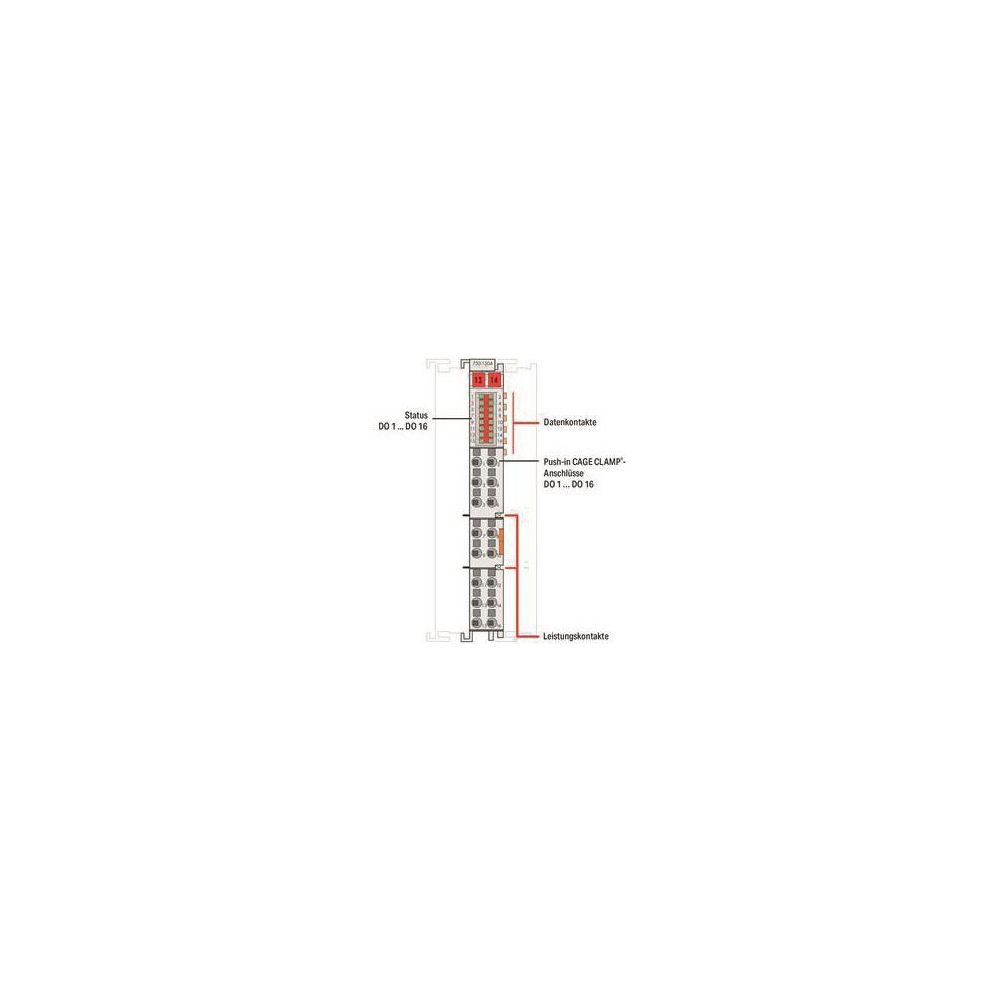Wago Digitalausgangsmodul 750-1504, 16-Kanal, 24V, 0,5A, Polycarbonat/Polyamid 6.6, lich... WAGO-750-1504 4045454905576 (Abb. 3)