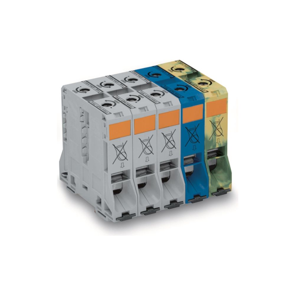 Wago Drehstromset 285 285-199, 25-95mm2, Polyamid, Grau/Blau/Grün-Gelb... WAGO-285-199 4045454204396 (Abb. 2)