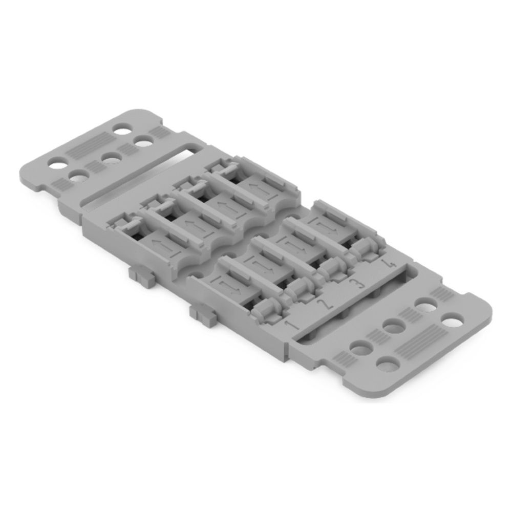 Wago Befestigungsadapter 221-2504, 4-fach, Schraubbefestigung, Polyamid, Grau... WAGO-221-2504 4066966119855 (Abb. 3)