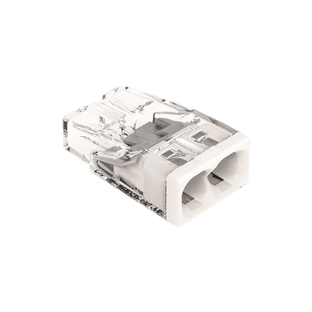 Wago Verbindungsdosenklemme 2273 2273-202, 0,5-2,5mm2, Polycarbonat, Transparent/Weiß... WAGO-2273-202 4050821027843 (Abb. 3)