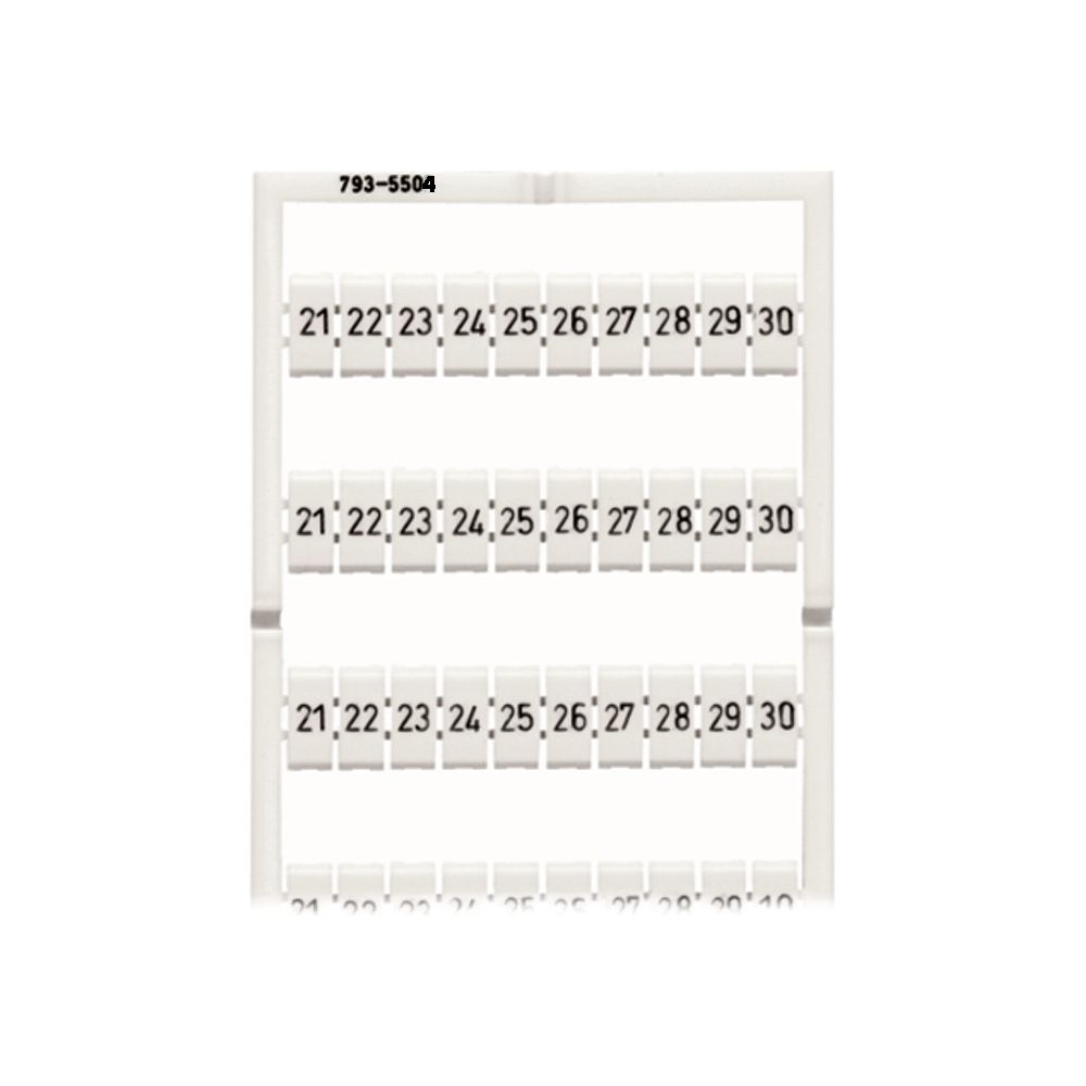 Wago WMB-Beschriftungskarte 793-5504, Rastermaß 5mm, weiß... WAGO-793-5504 4044918934473 (Abb. 3)