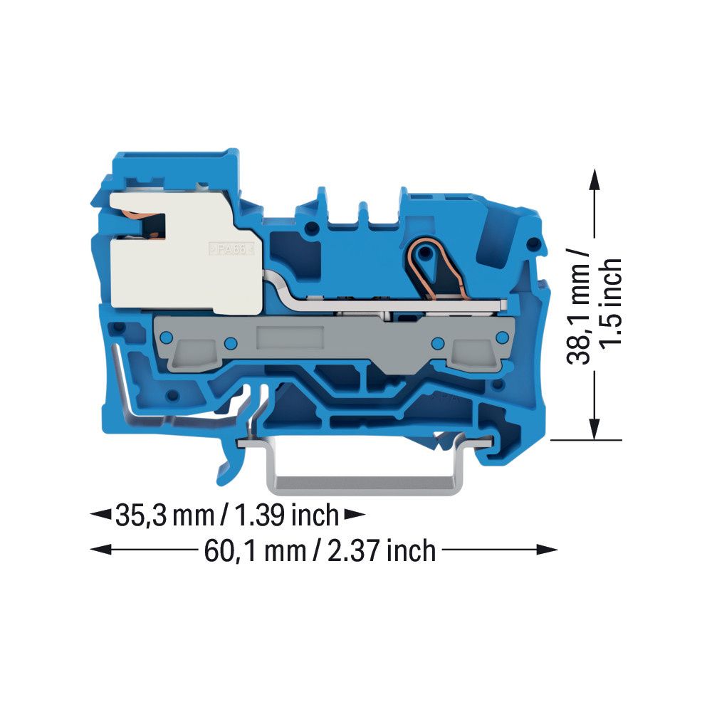 Wago N-Trennklemme TOPJOB S 2006-7114, 6mm2, 250V, 51A, Polyamid, Blau... WAGO-2006-7114 4044918989855 (Abb. 8)
