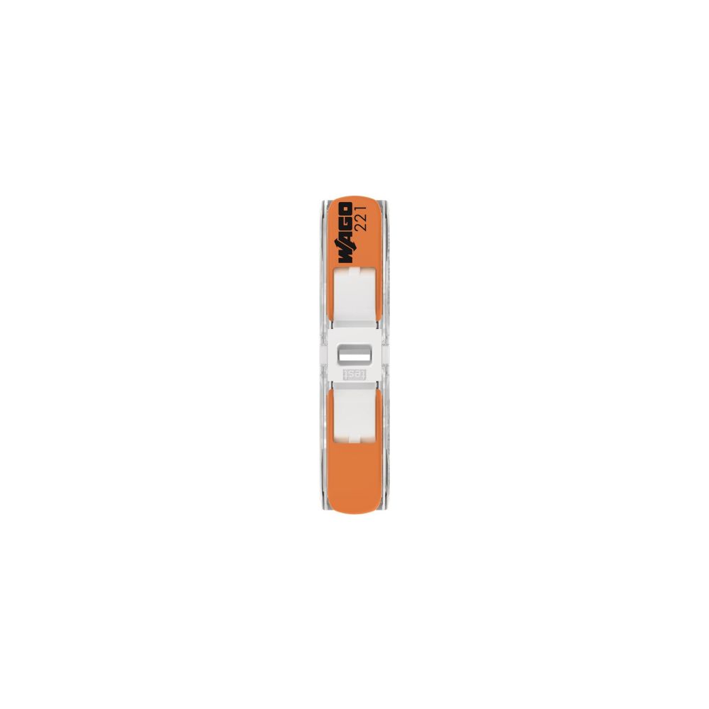 Wago Durchgangsverbinder 221 221-2401, 0,2-4mm2, 450V, 32A, Transparent/Orange... WAGO-221-2401 4066966120271 (Abb. 14)