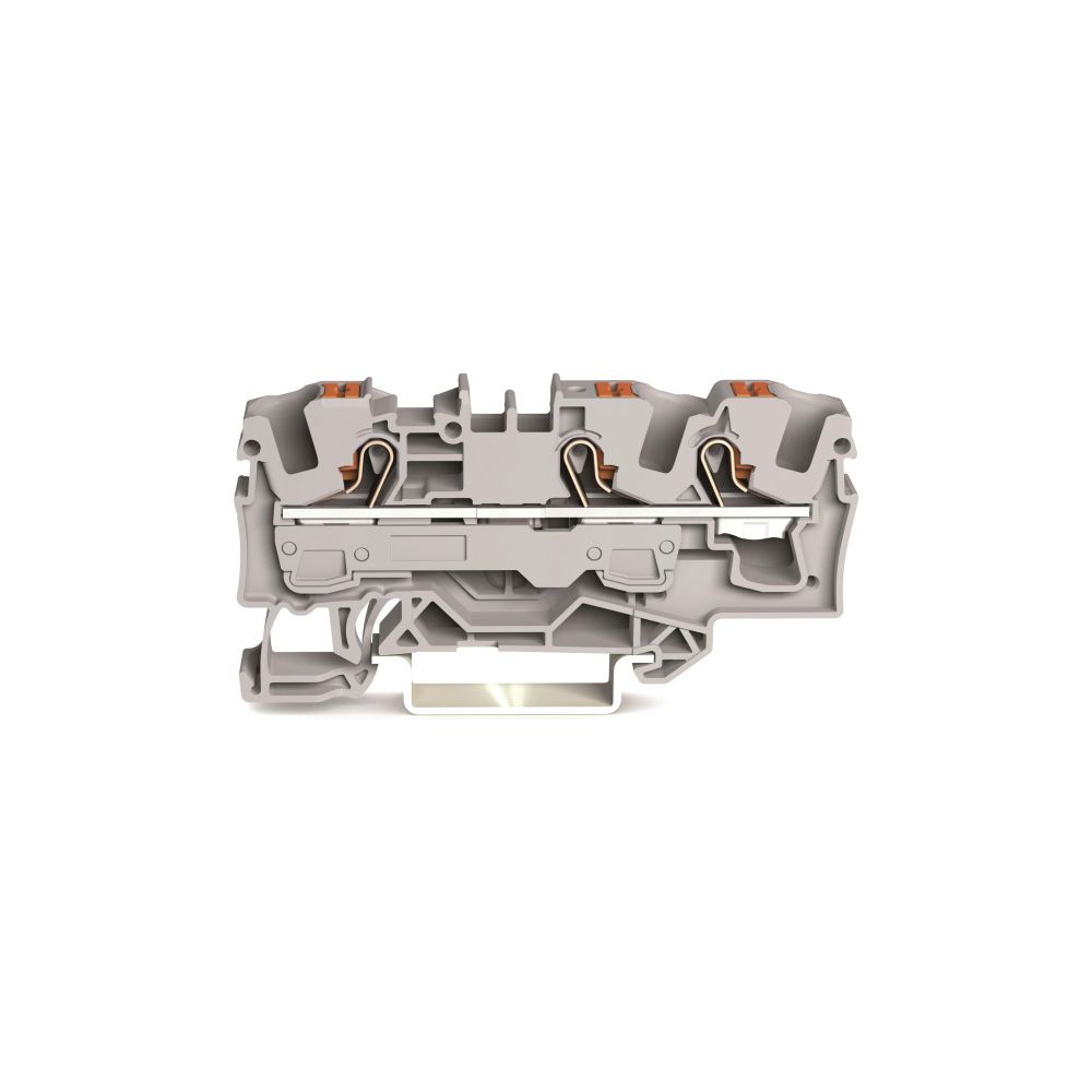 Wago 3-Leiter-Durchgangsklemme 2206 2206-1301, 6mm2 800V 41A, Polyamid, grau... WAGO-2206-1301 4055143712088 (Abb. 5)