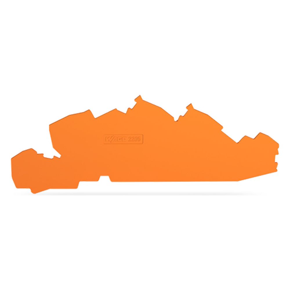Wago Abschluss- und Zwischenplatte 2205-7692, 1mm, Polyamid, Orange... WAGO-2205-7692 4066966159530 (Abb. 3)