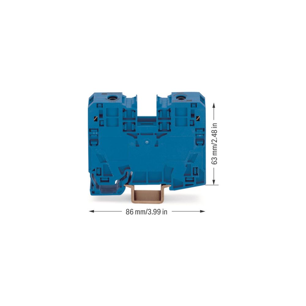 Wago 2-Leiter-Durchgangsklemme 285-134, 35mm2, 125A, 1000V, Blau... WAGO-285-134 4066966248432 (Abb. 3)