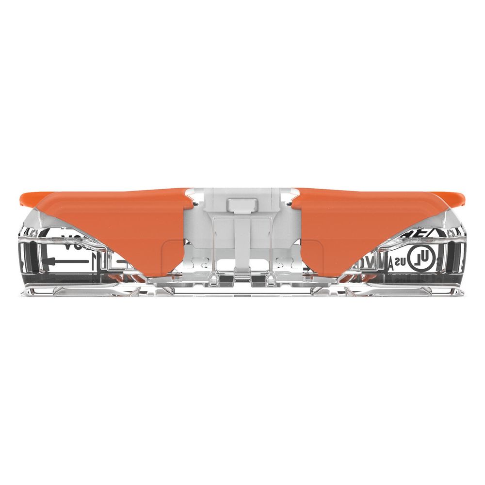 Wago Durchgangsverbinder 221 221-2401, 0,2-4mm2, 450V, 32A, Transparent/Orange... WAGO-221-2401 4066966120271 (Abb. 2)