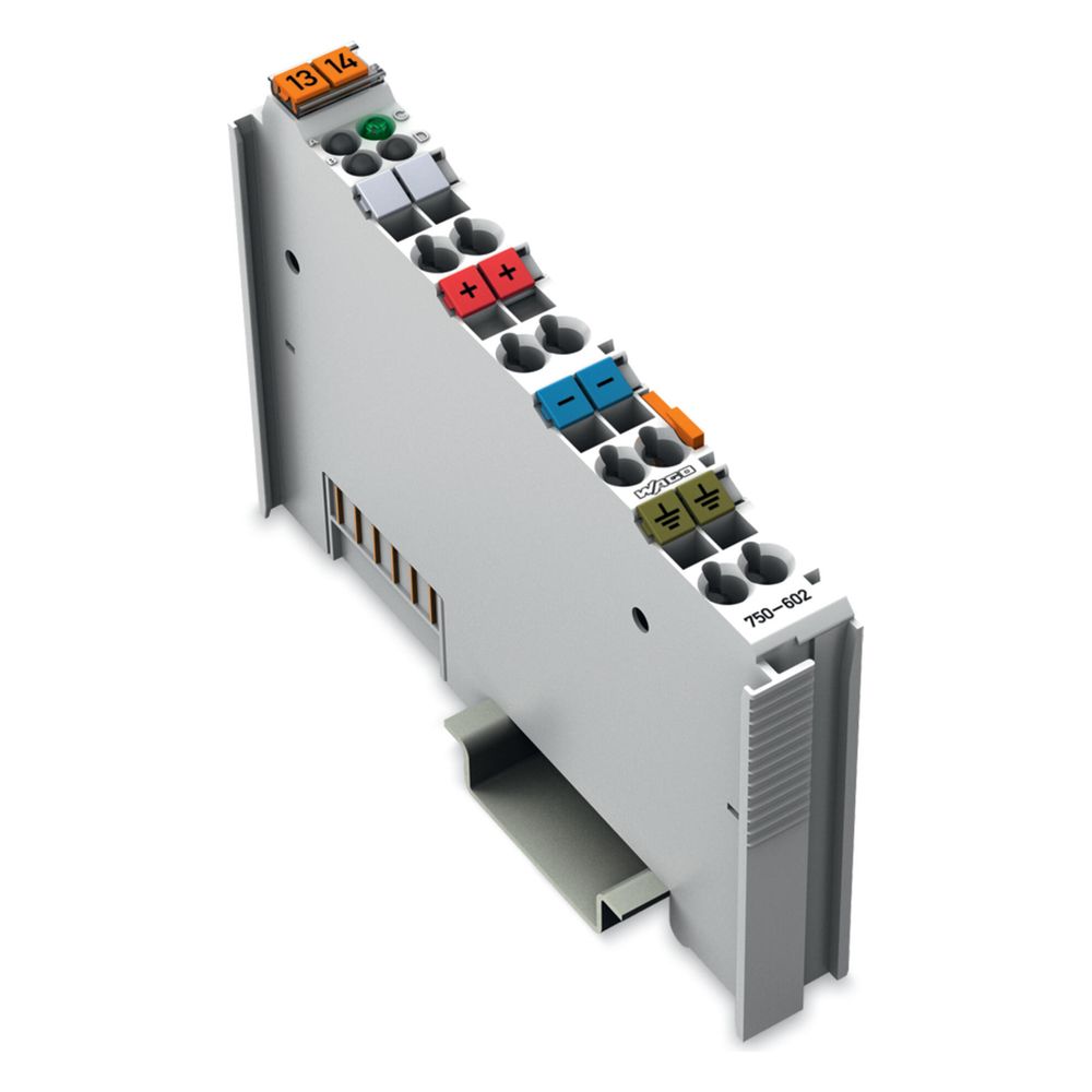 Wago Potentialeinspeisung 750-602, 24V DC, 12x100x69,8mm, Polycarbonat/Polyamid 6.6, lich... WAGO-750-602 4045454393731 (Abb. 5)