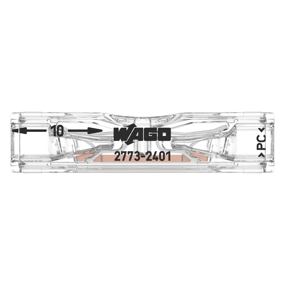 Wago Durchgangsverbinder 2773, 0,75-4mm2, 32A, 450V, Polycarbonat, Transparent, 2773-24... WAGO-2773-2401 4066966321630 (Abb. 3)
