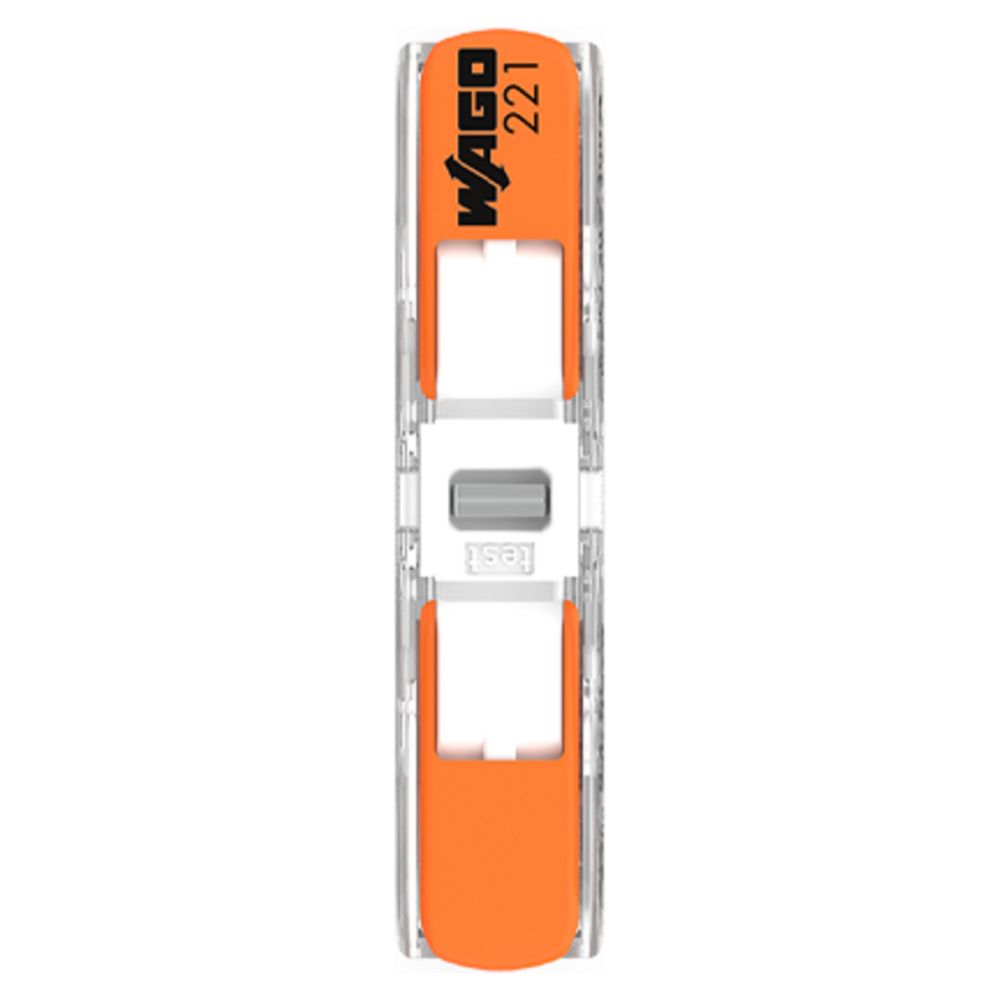 Wago Durchgangsverbinder 221 221-2401, 0,2-4mm2, 450V, 32A, Transparent/Orange... WAGO-221-2401 4066966120271 (Abb. 4)