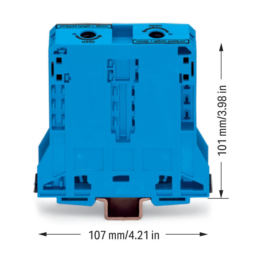 Wago 2-Leiter-Durchgangsklemme 285 285-194, 25-95mm2, 1000V, 232A, Blau... WAGO-285-194 4044918452533 (Abb. 6)