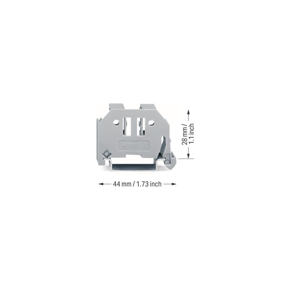 Wago Endklammer 249-117, 10mm, Kunststoff, Grau... WAGO-249-117 4055143314169 (Abb. 7)