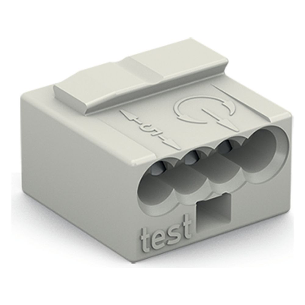 Wago MICRO-Verbindungsdosenklemme 243 243-304, 4-Leiter 0,6-0,8mm, 100V 6A, Lichtgrau... WAGO-243-304 4044918440691 (Abb. 9)