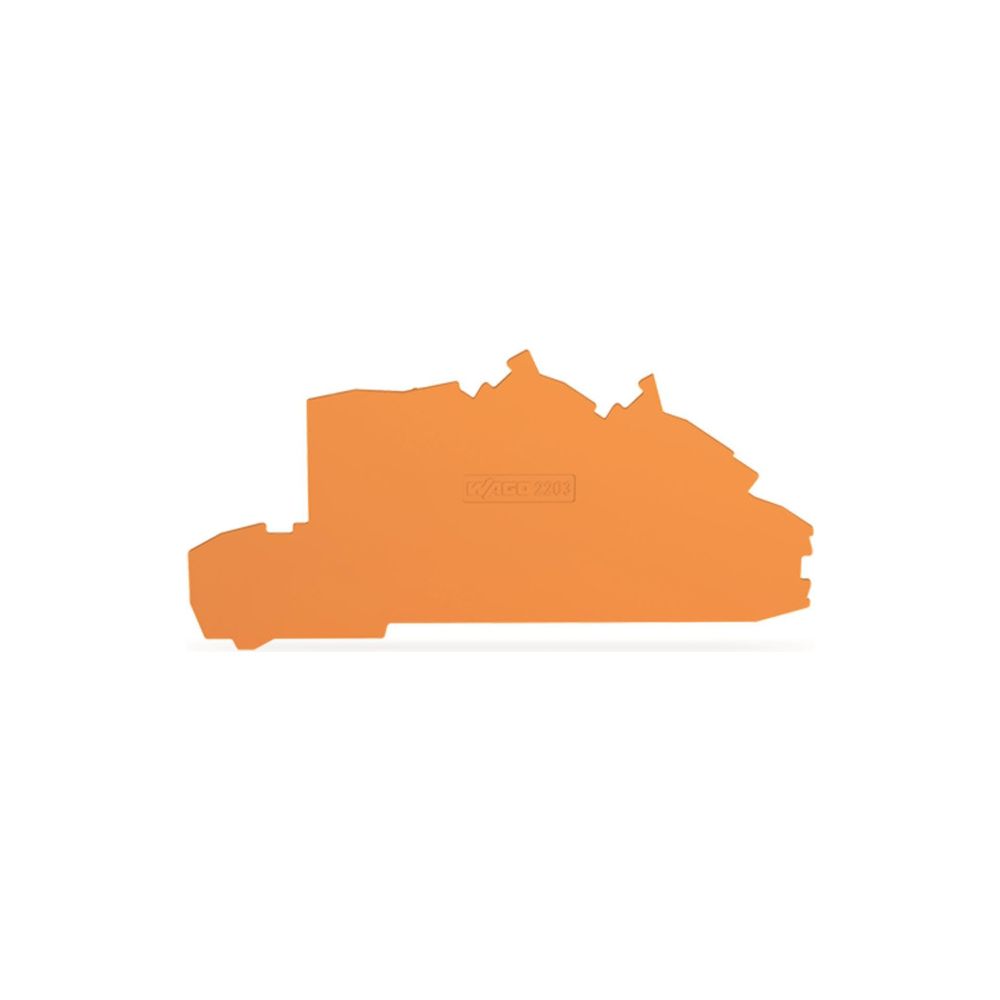 Wago Abschluss- und Zwischenplatte 2203-7692, 0,8mm, Orange... WAGO-2203-7692 4066966159615 (Abb. 2)