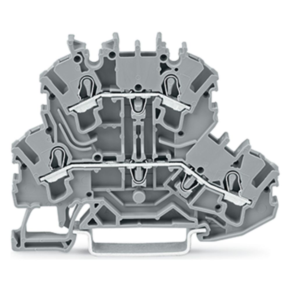 Wago Doppelstockklemme TOPJOB S 2002-2201, 500V 24A 5,2mm, Polyamid, Grau... WAGO-2002-2201 4044918753517 (Abb. 7)