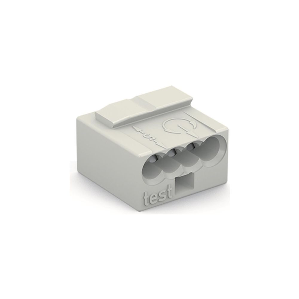 Wago MICRO-Verbindungsdosenklemme 243 243-304, 4-Leiter 0,6-0,8mm, 100V 6A, Lichtgrau... WAGO-243-304 4044918440691 (Abb. 5)