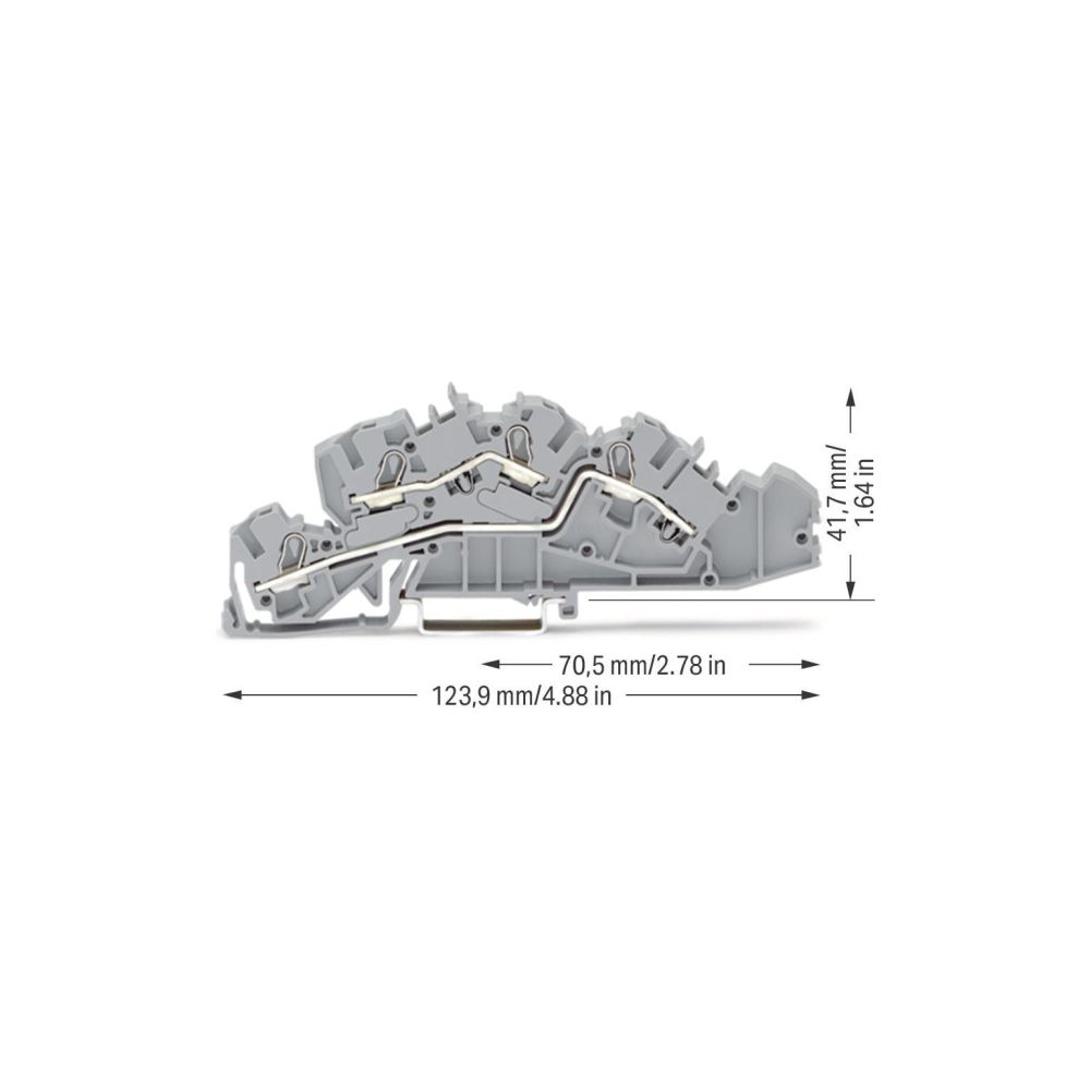 Wago Installationsetagenklemme TOPJOB S 2005-7642, 400V 36A 0,5-6mm2, Polyamid, Grau... WAGO-2005-7642 4055143042246 (Abb. 3)