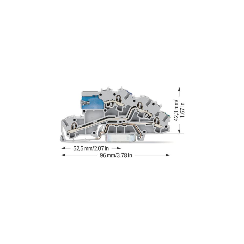 Wago Installationsetagenklemme 2003 2003-7641, 0,25-4mm2, 32A, 250V, Polyamid, Grau... WAGO-2003-7641 4044918925587 (Abb. 5)