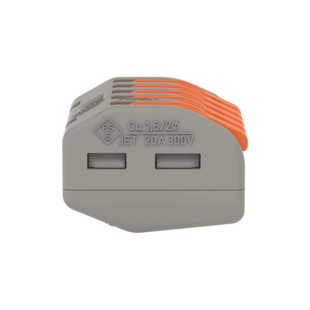 Wago Verbindungsklemme 222-415, 5-Leiter, 0,08-4mm2, 400V, 32A, Grau... WAGO-222-415 4044918464956 (Abb. 5)